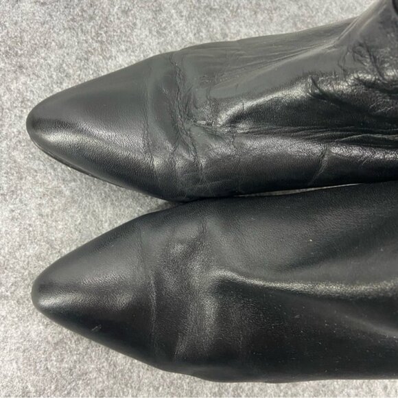 Buttery Soft Black Leather Western Cowboy Heeled Boots Women’s Size 9 - Picture 3 of 12